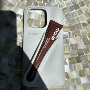 Rhode phone case Iphone 15 pro with lip peptide